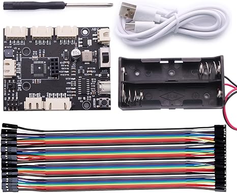4WD Robot Control Board for Arduino UNO R3 with Buzzer, IR Infrared Receiver and DRV8833 Motor Driver