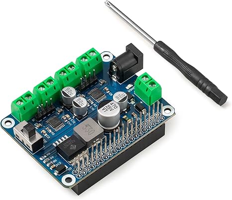 4WD Robot HAT Shield for Raspberry Pi 4B/3B/3B+/3A+/2B/1B+/1A+/Pi Zero/Pi Zero W
