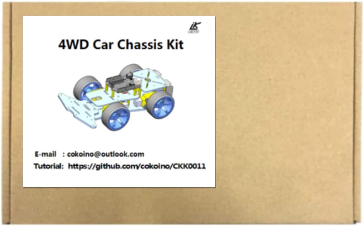 4WD Robot Car chassis Kit - Cokoino