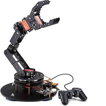 6DOF Metal Robot Arm Kit for Arduino, DIY Mechanical Robotic Arm - Cokoino