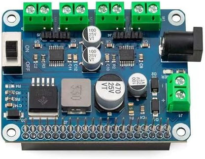 4WD Robot HAT Shield for Raspberry Pi 4B/3B/3B+/3A+/2B/1B+/1A+/Pi Zero/Pi Zero W - Cokoino