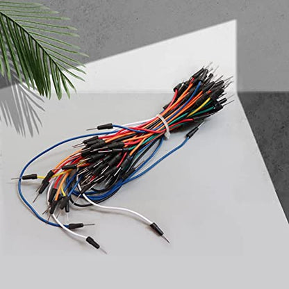 for Raspberry Pi GPIO Breakout, T-Type GPIO Expansion Board+830 Points Solderless Breadboard+65pcs Jumper Cables+40pin Rainbow Ribbon Cable - Cokoino