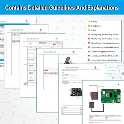 Robot Claw with Metal Servo for Arduino/Raspberry Pi/Microbit DIY - Cokoino